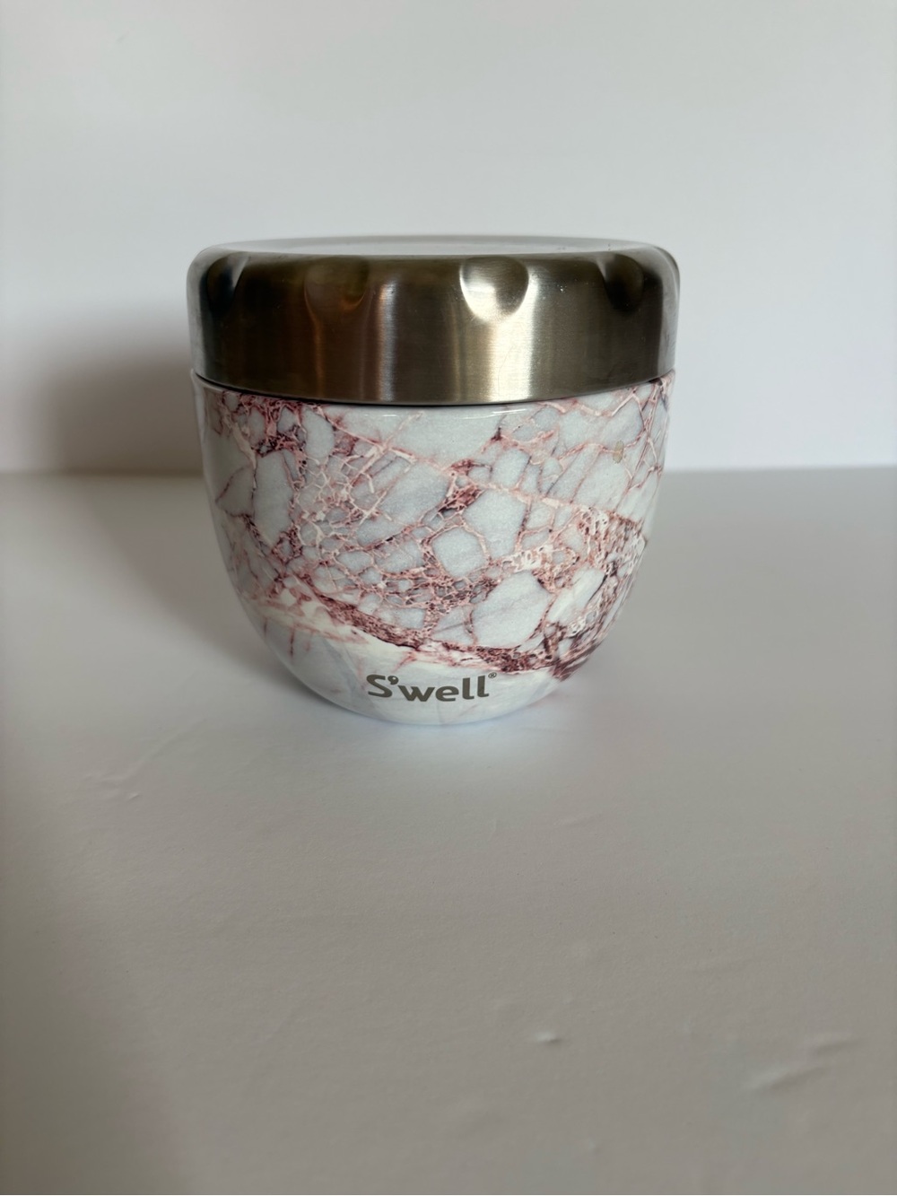 S’well Eats Calacatta Gold 21.5 oz Insulated Food Bowl Marble